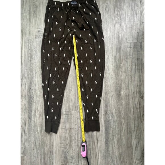 Polo Ralph Lauren All-Over Pony Print Cotton Jogger Pants Elastic Waist Size M - Picture 6 of 9